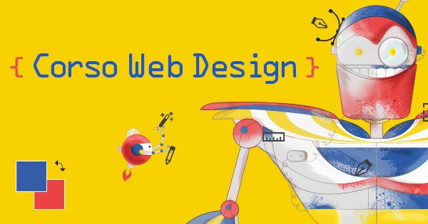 Banner promozionale del corso Web Design a Roma, firmato LABFORWEB